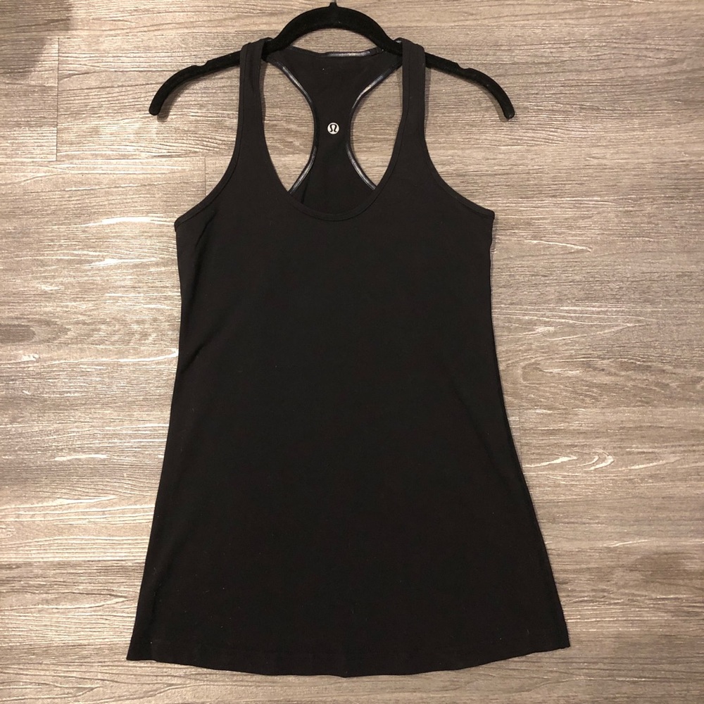 Lululemon Cool Racerback Tank Top - Black, Size 8